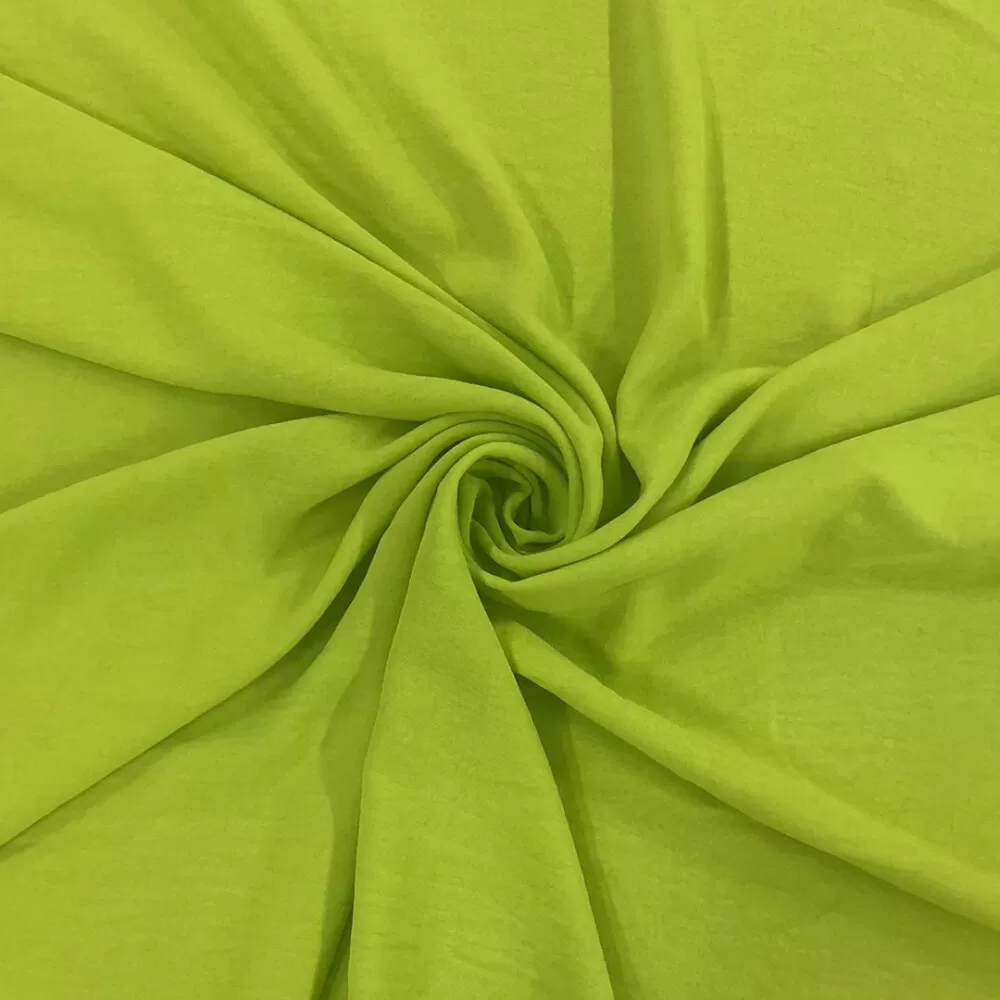 Crepe Air Flow Duna 100% Poliéster 1,50m Largura - Verde abacate