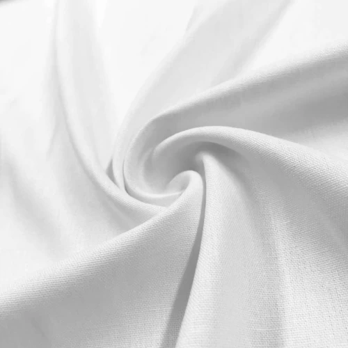 Linho Misto Liso Pré Lavado 55% Linho 45% Viscose 1,33m Largura - Branco