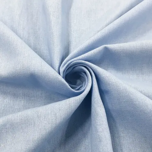 Linho Misto Liso Pré Lavado 55% Linho 45% Viscose 1,33m Largura - Azul bebê