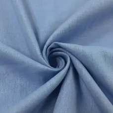 Linho Misto Liso Pré Lavado 55% Linho 45% Viscose 1,33m Largura - Azul hortência