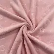 Manta Fleece Calandrada Infantil Lua e Estrela 100% Poliéster 1,60m Largura - Rosa