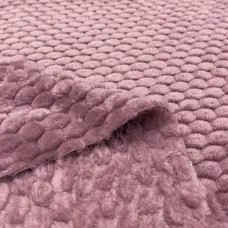 Manta Fleece com Relevo Colmeia 100% Poliéster 2,50m Largura - Rosa escuro