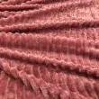 Manta Fleece com Relevo Jacquard 100% Poliéster 2.50m Largura - Rosa envelhecido