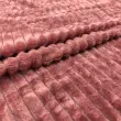 Manta Fleece com Relevo Jacquard 100% Poliéster 2.50m Largura - Rosa envelhecido