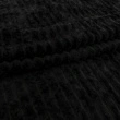 Manta Fleece com Relevo Jacquard 100% Poliéster 2.50m Largura - Preto