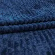 Manta Fleece com Relevo Jacquard 100% Poliéster 2.50m Largura - Azul marinho