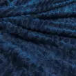 Manta Fleece com Relevo Jacquard 100% Poliéster 2.50m Largura - Azul marinho