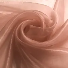 Organza Cristal - 100% Poliéster - 1,50m Largura - Rosa envelhecido