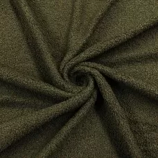 Pelúcia Manta Teddy Mini Sherpa Crespinha 100% Poliéster 1,50m Largura - Verde oliva