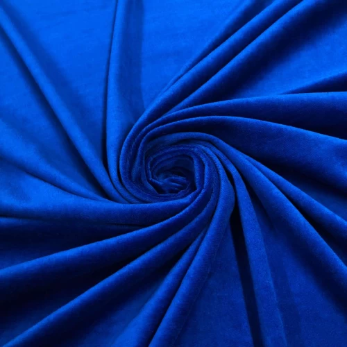 Plush Liso 100% Poliéster 1,60m Largura - Azul royal