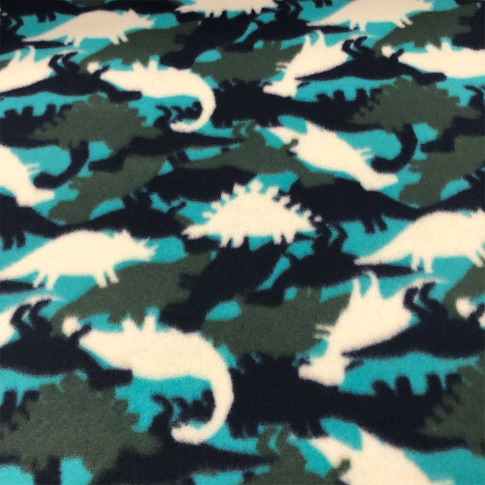 Soft Estampado Dinos Camuflados 100% Poliéster 1,60m Largura - Variante 1