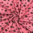 Soft Estampado - Estrelinhas Fundo Rosa - 100% Poliéster - 1,60m Largura - Variante 1