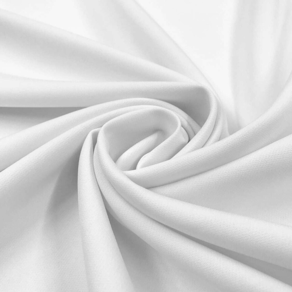 Tecido Alfaiataria Spandex Premium Toque Macio, Cor Branco, Pantone: White  em Promoção na Americanas