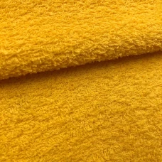 Tecido Felpa Atoalhado Toalha 100% Algodão 1,40m Largura - Amarelo ouro