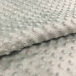 Tecido Manta Fleece Pipoquinha Bolha Revelo Poá 100% Poliéster 1,60m Largura - Cinza