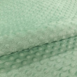 Tecido Manta Fleece Pipoquinha Bolha Revelo Poá 100% Poliéster 1,60m Largura - Verde bebê