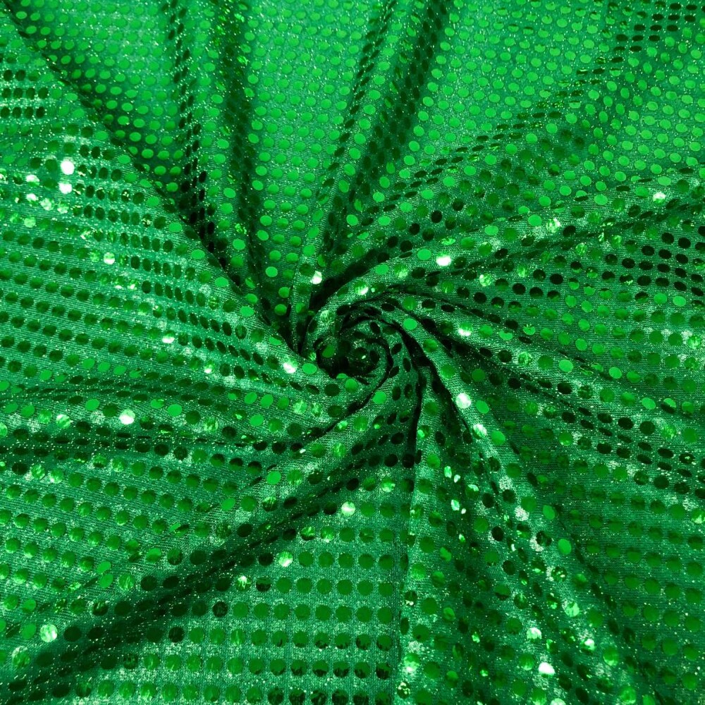 Tecido Paetê Fantasia 100% Poliéster 1,10m Largura - Verde bandeira - JLM  TECIDOS