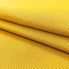 Tecido Tela Spacer 3D Mesh 100% Poliamida 1,55m Largura - Amarelo