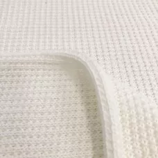 Tecido Tricot Liso em Metro 50% Algodão 50% Acrílico 0,95m Largura - Branco