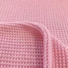 Tecido Tricot Liso em Metro 50% Algodão 50% Acrílico 0,95m Largura - Rosa bebê