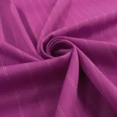 Tecido Two Way Risca de Giz 94% Poliéster 5% Elastano 1% Viscose 1,50m Largura - Roxo uva