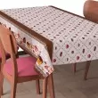 Toalha de Mesa Plástica Confeitaria (Barrado) 100% Polipropileno 1,40m Largura - Cor unica