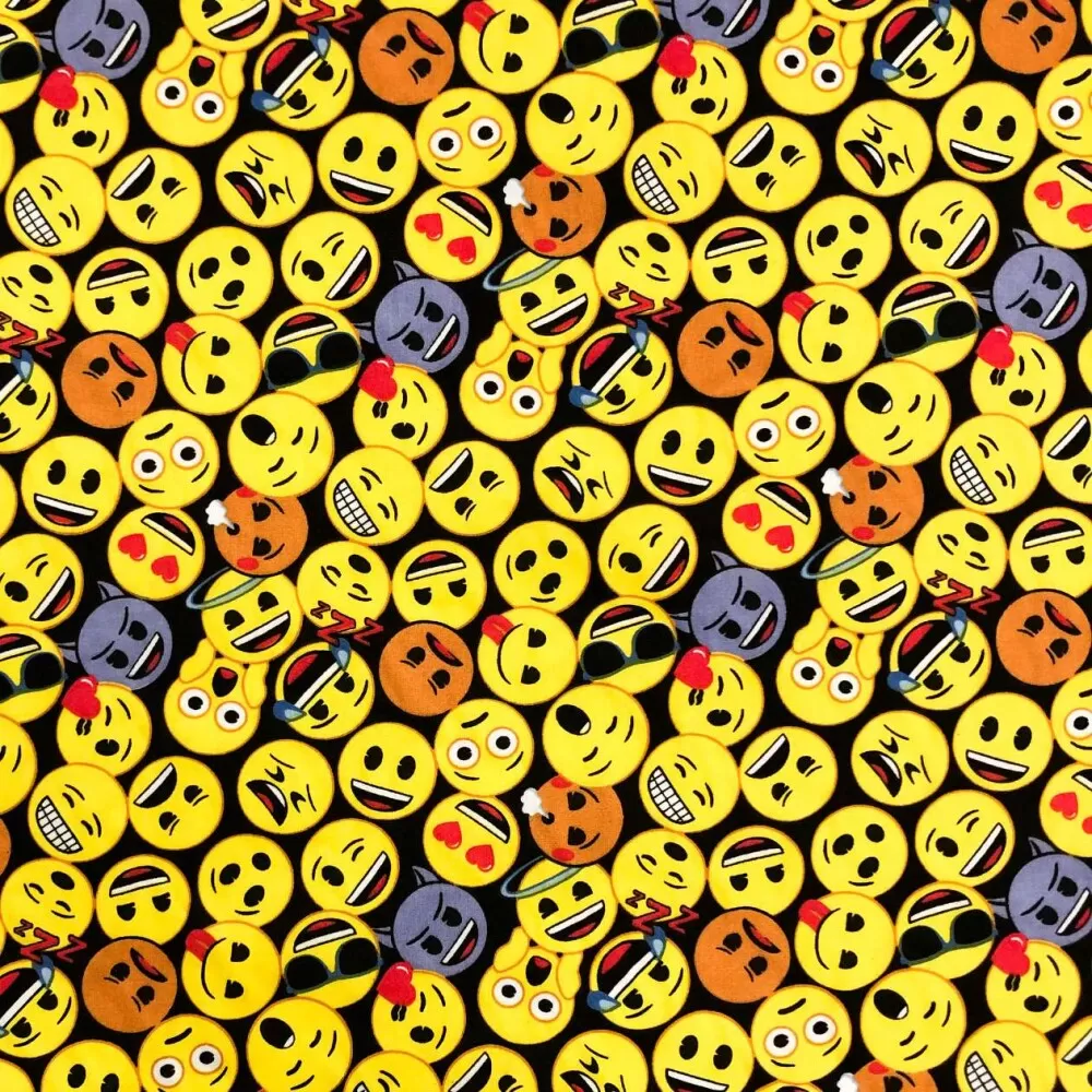 EMOJI FUNDO BRANCO 5290-01 - Ponto X Tecidos