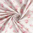 Tricoline Estampada Rosas Fundo Bege com Poazinho 100% Algodão 1,50m largura - Variante 1