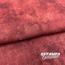 Tricoline Exclusiva Coleção JLM Textura Juta 100% Algodão 1,50m Largura - Vermelho