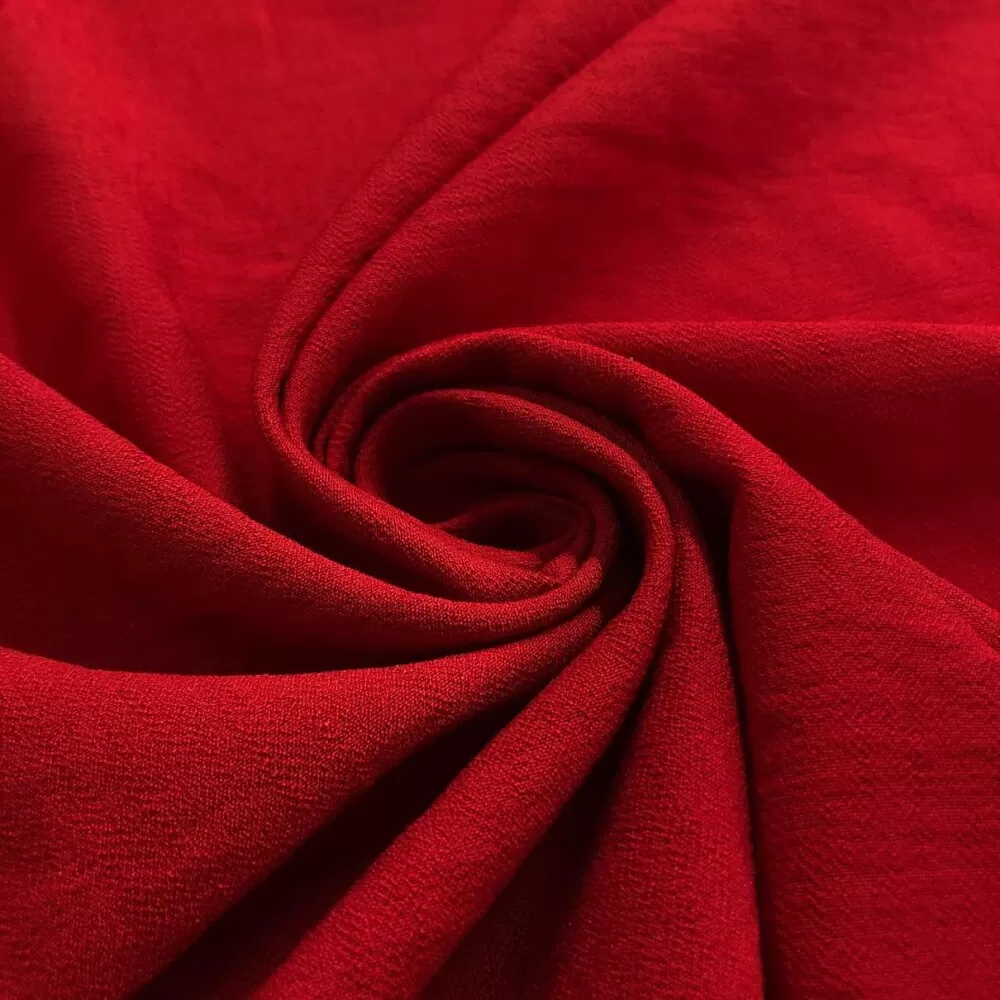 Viscose Flow Marroquina 86% Viscose 14% Poliamida 1,52m Largura - Vermelho